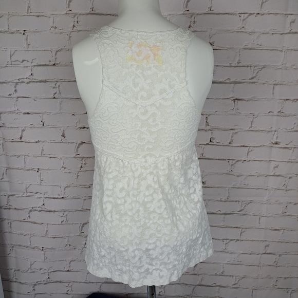 Free People White Lace Tank Top - Picture 5 of 10